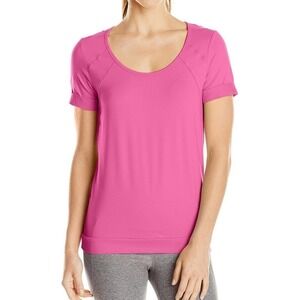 LOLE Purple Dahlia Open-Back Kai Top M